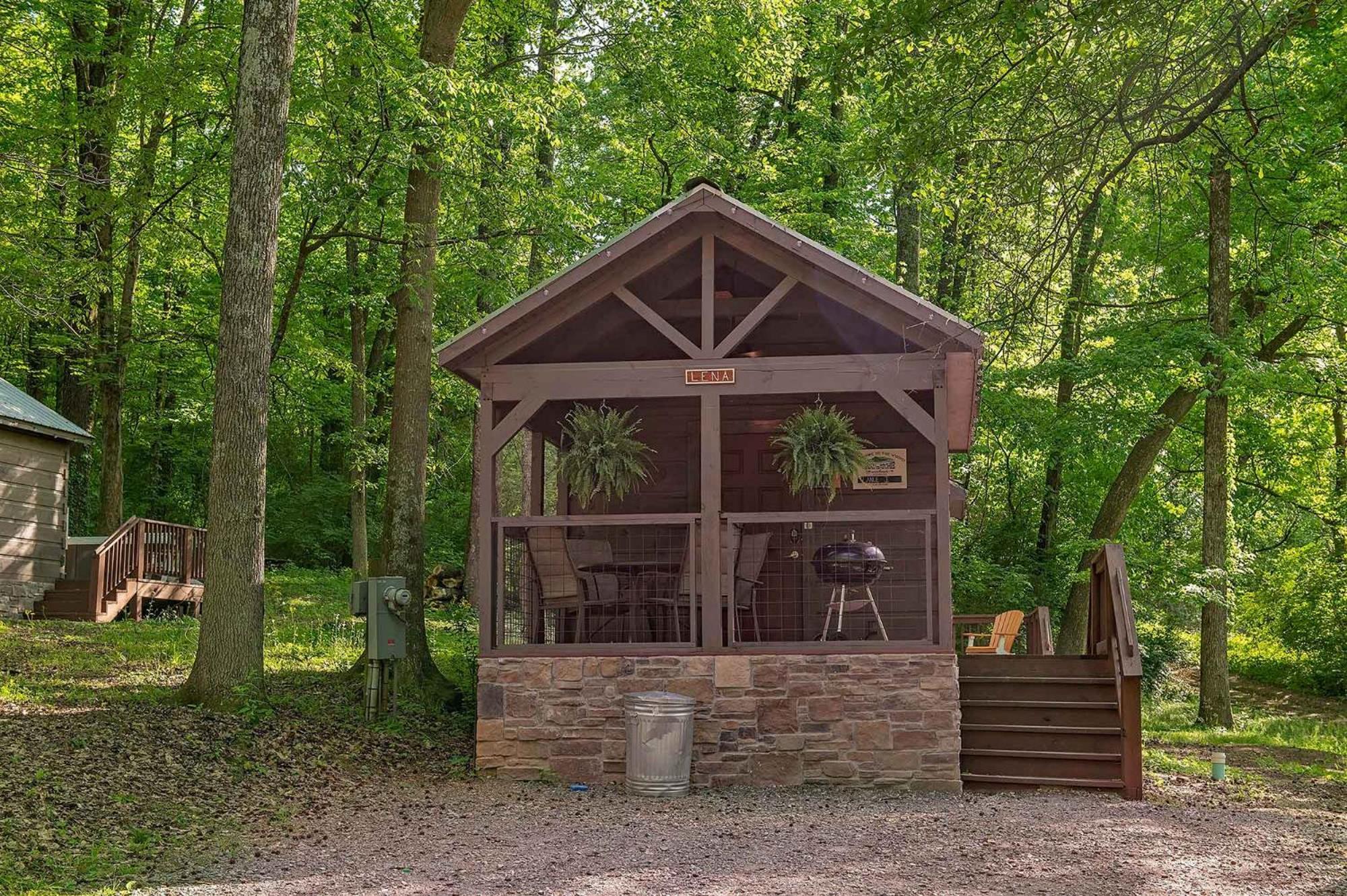 Lena Cabin Wooded Tiny Cabin - Hot Tub 채터누가 외부 사진
